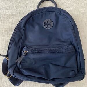 Tory Burch Nylon navy Blue Backpack